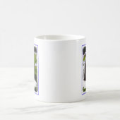 Bartete Collie Malerei - Niedliche Original Hunde  Kaffeetasse (Mittel)
