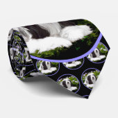 Bartete Collie Malerei - Niedliche Original Hunde  Krawatte (Gerollt)