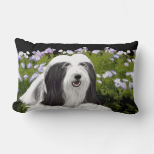 Bartete Collie Malerei - Niedliche Original Hunde Lendenkissen
