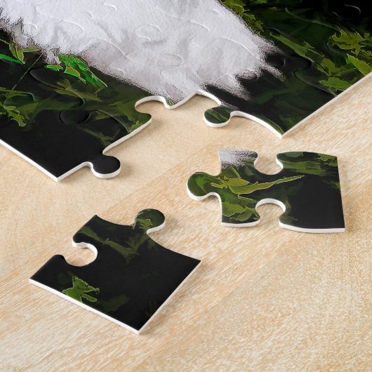 Bartete Collie Malerei - Niedliche Original Hunde  Puzzle (Seite)