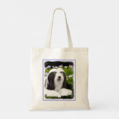 Bartete Collie Malerei - Niedliche Original Hunde Tragetasche (Rückseite)
