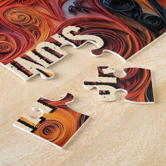 Bartete Collie Paper Quilling Art Dog Portrait Puzzle (Seite)