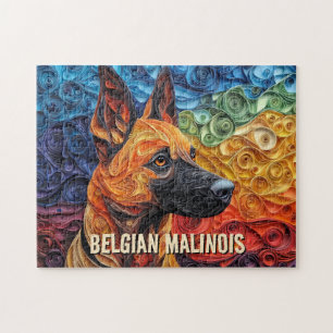 Bartete Collie Paper Quilling Art Dog Portrait Puzzle