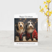 Bartete Colliese Frohe Weihnachtskarte Karte (Gelbe Blume)
