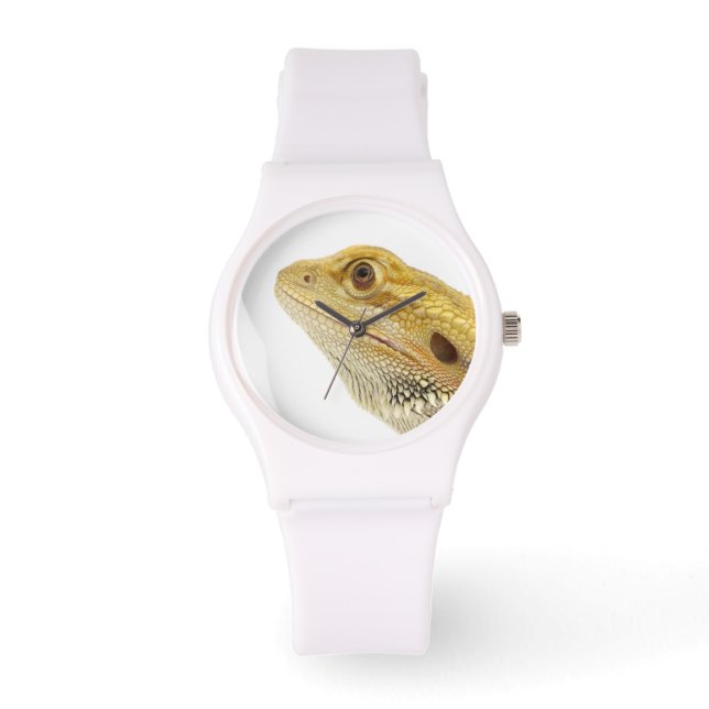 Bartete Drache (Pogona Vitticeps) Armbanduhr (Vorderseite)