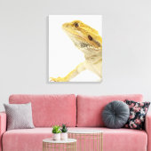 Bartete Drache (Pogona Vitticeps) Leinwanddruck (Insitu (Wohnzimmer))