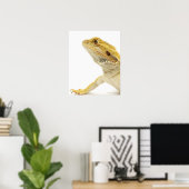 Bartete Drache (Pogona Vitticeps) Poster (Heimbüro)