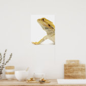 Bartete Drache (Pogona Vitticeps) Poster (Küche)