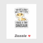 Bartete Drachenbesitzer Bartete Drache Begleiter D Aufkleber (Blatt)