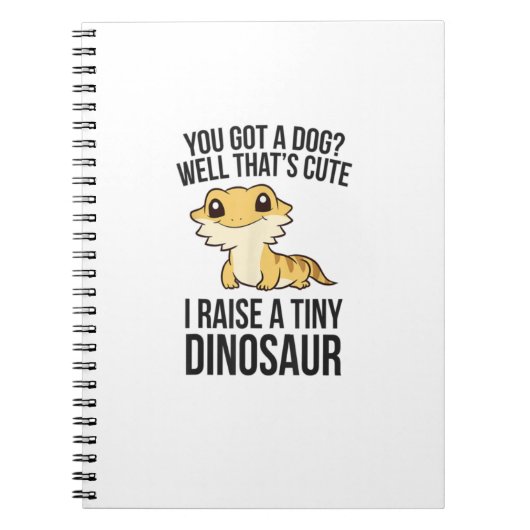 Bartete Drachenbesitzer Bartete Drache Begleiter D Notizblock (Vorderseite)