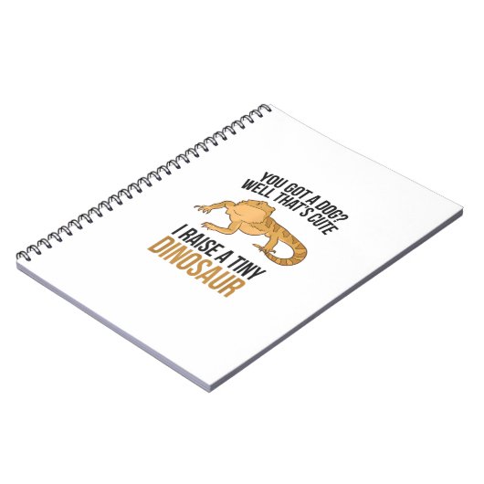 Bartete Drachenbesitzer Bartete Drache Begleiter D Notizblock (Linke Seite)