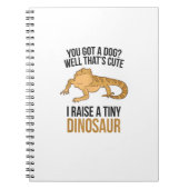 Bartete Drachenbesitzer Bartete Drache Begleiter D Notizblock (Vorderseite)