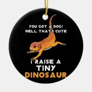 Bartete Drachenbesitzerin Bartete Drachenpferd Bar Keramik Ornament