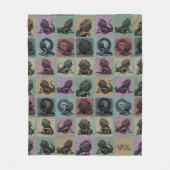 Bartete Drachenblanke, gemütliches Reptil-Lover Fleecedecke (Vorderseite)