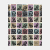 Bartete Drachenblanke, gemütliches Reptil-Lover Fleecedecke (Vorderseite)