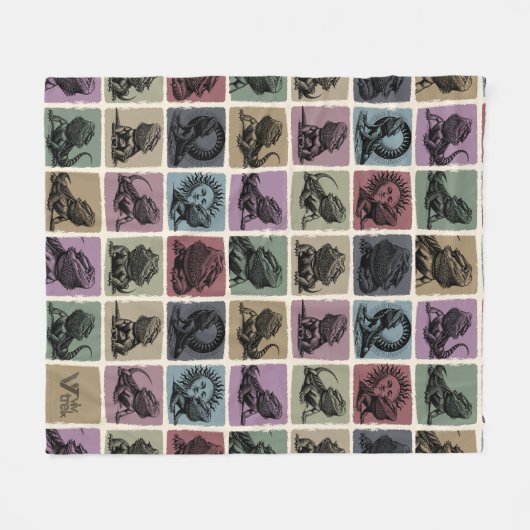 Bartete Drachenblanke, gemütliches Reptil-Lover Fleecedecke (Vorderseite (Horizontal))