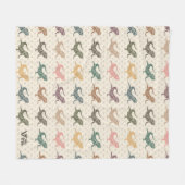 Bartete Drachenblanke, gemütliches Reptiliengewirr Fleecedecke (Vorderseite (Horizontal))