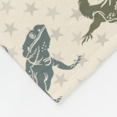 Bartete Drachenblanke, gemütliches Reptiliengewirr Fleecedecke (Ecke)