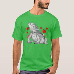 Bartete Drachenrettung Reptilienechse T-Shirt
