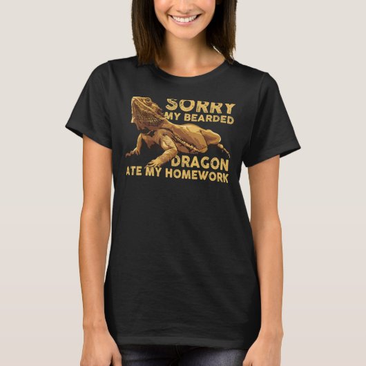 Bartete Drachenschule, mein bärtiger Drache, hat m T-Shirt (Vorderseite)