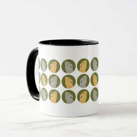 Bartete DrachenTasse Tasse (Vorderseite Links)