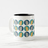 Bartete DrachenTasse Zweifarbige Tasse (Vorderseite Links)