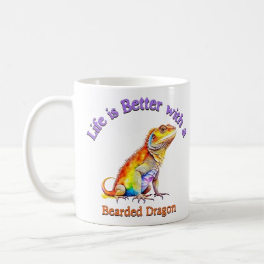 Bartete Dragon Alternative Pet Coffee Tasse (Links)