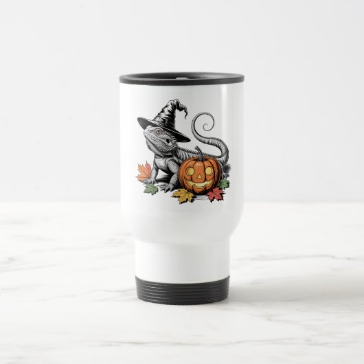 Bartete Dragon Halloween Art Reisebecher (Mittel)