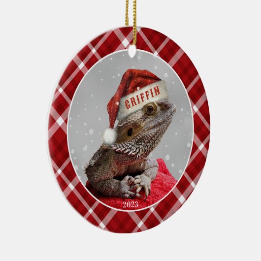 Bartete Dragon Keramik Circle Ornament (Rechts)