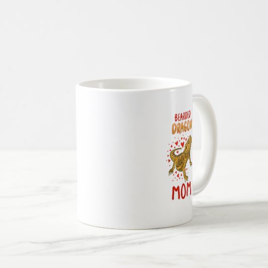 Bartete Dragon Mama Bartded Dragon Lover Lizard Kaffeetasse (VorderseiteRechts)