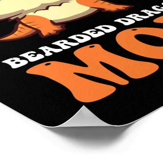 Bartete Dragon-Mama Poster (Ecke)