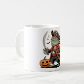 Bartete Dragon Pirate Halloween Art Kaffeetasse (Vorderseite Links)