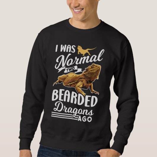 Bartete Dragon Reptile Lizard Sweatshirt (Vorderseite)