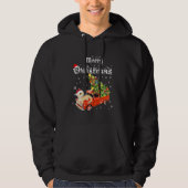 Bartete Dragon Ride Red Truck Weihnachten Pajama Hoodie (Vorderseite)