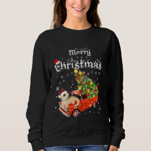 Bartete Dragon Ride Red Truck Weihnachten Pajama Sweatshirt