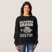 Bartete Dragon Sister für Mädcheneigentümer Sweatshirt (Vorne ganz)