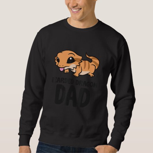 Bartete Dragon Vater Lizard Reptile Bartdrache P Sweatshirt (Vorderseite)