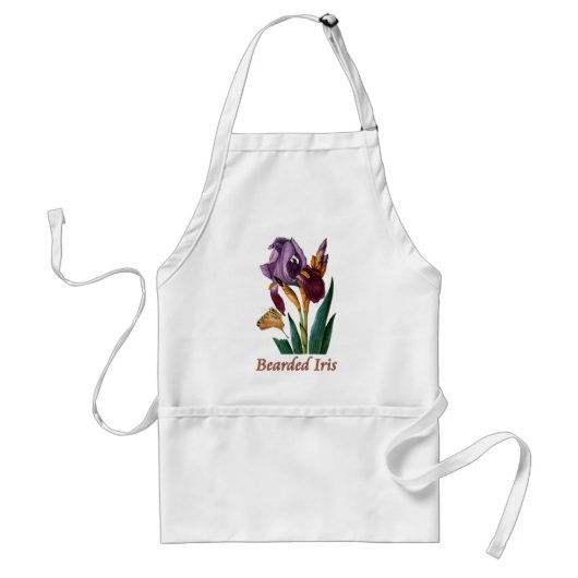 Bartete Iris-Blume Schürze (Vorne)