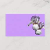 Bartete Iris-Blume-Visitenkarte Visitenkarte (Rückseite)