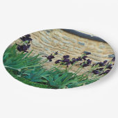 Bartete Iris-Papierplatte Pappteller (Schrägansicht)