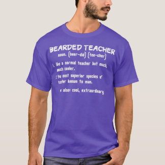 Bartete Lehrerdefinition lustige Geschenkidee für T-Shirt