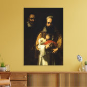 Bartete stillende Frau, 1631 Leinwanddruck (Insitu (Wohnzimmer))