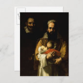Bartete stillende Frau, 1631 Postkarte (Vorne/Hinten)