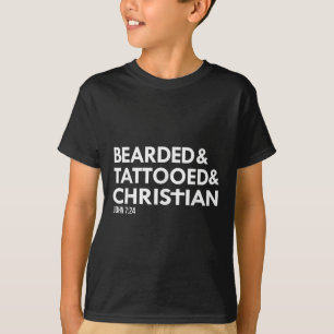 Bartete Tattooot Christlicher Funny Beard Tattoo T T-Shirt