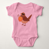 Bartete Vogelbeobachtung 1 Stück Baby Strampler (Vorderseite)