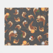 Bartete Vogelbeobachtung Bartete Vögel Bonanza Fleecedecke (Vorderseite (Horizontal))