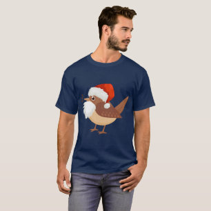 Bartete Vogelbeobachtung Niedlich Critter Weihnach T-Shirt