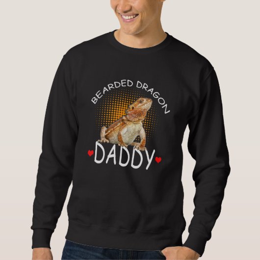 Barteter Drache für Daddy Barted Dragon Fathers Sweatshirt (Vorderseite)