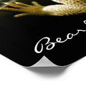 Barteter Drache im Fensterposter Poster (Ecke)