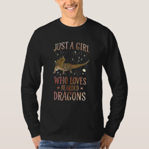 Barteter Drache nur ein Mädchen, das Lieben mit Dr T-Shirt